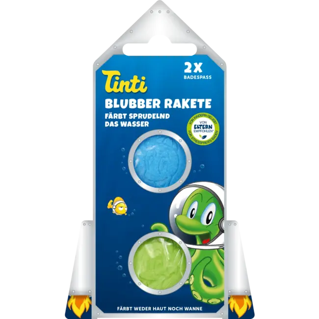 Tinti Kinderbadadditief Blubberraket (2x20 G) 40 g