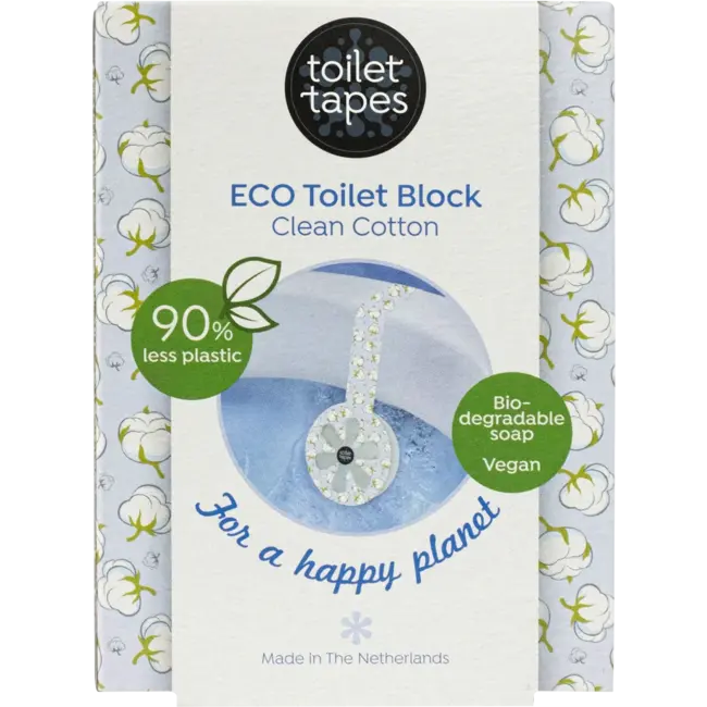 toilet tapes ECO Wc-stein Toiletblok Schoon Katoen 1 St