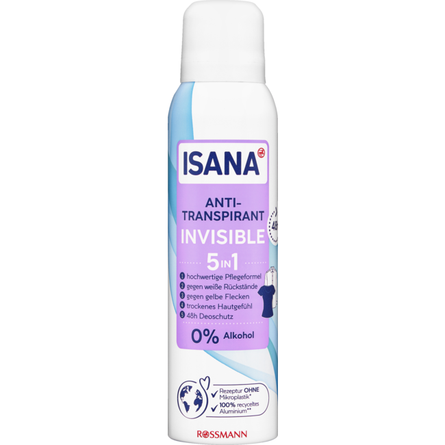 ISANA Deodorant Spray Invisible 5in1 150 mL