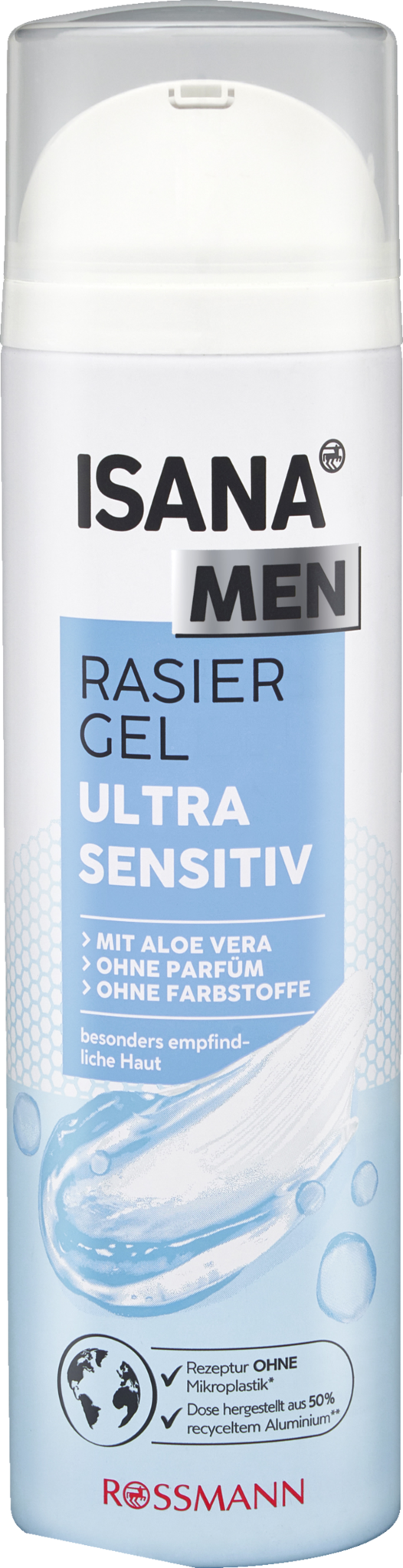 ISANA MEN Scheergel Ultra Sensitive 200mL - Duitse Voordeel Drogist