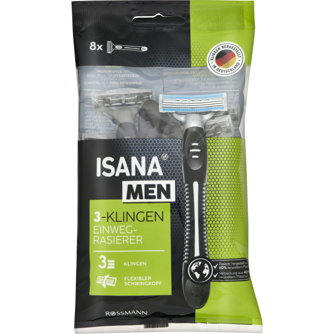 ISANA MEN Wegwerpscheermesjes 8st