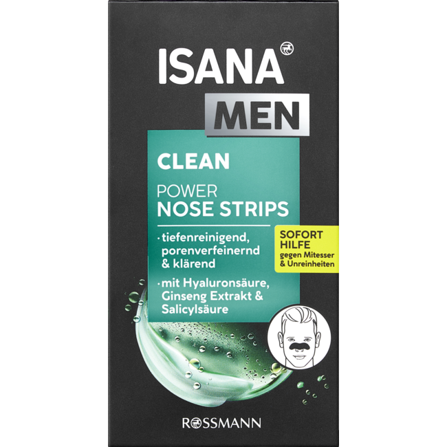 ISANA MEN Clean Power Neus Strips 3st