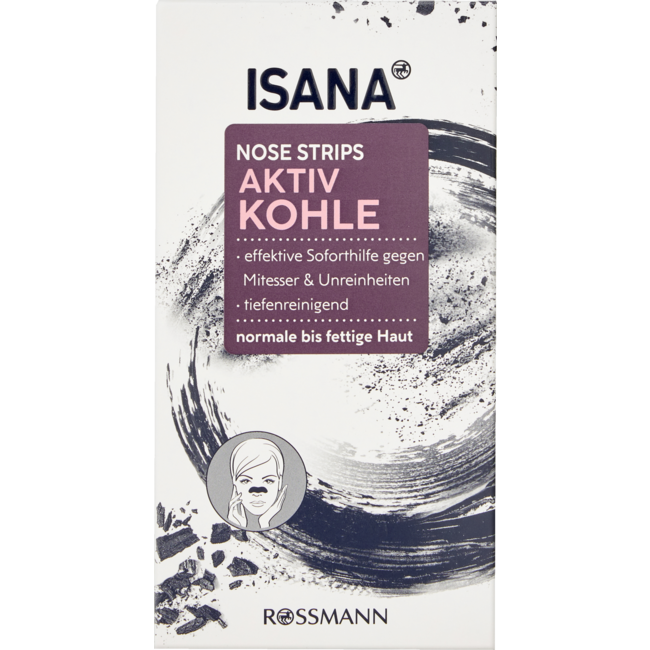 ISANA Clear-Up Strips Active Carbon 3st
