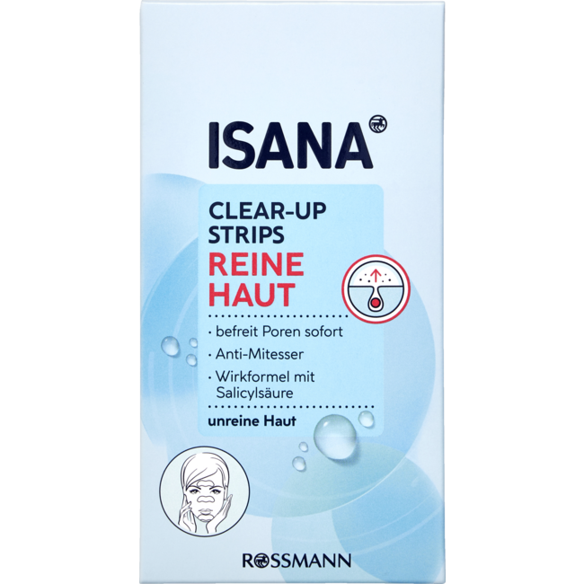 ISANA Clear-Up Strips Anti Puisten 3st