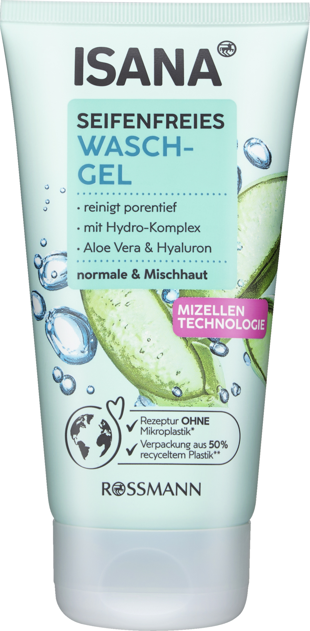 ISANA Wasgel Alo Vera 150mL - Duitse Voordeel Drogist