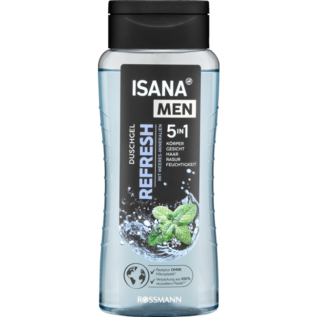 ISANA MEN Douchegel Refresh 300mL