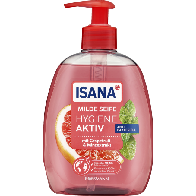 ISANA Milde Zeep Hygiëne Actief Grapefruit 500mL