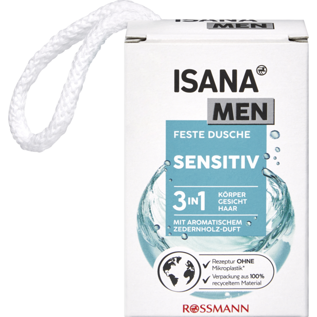 ISANA MEN Vaste Douchebar Sensitive 3in1 100g