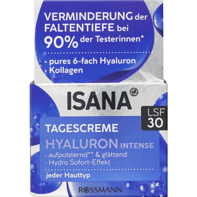 ISANA Dagcrème Hyaluron Intense LSF30 50ml