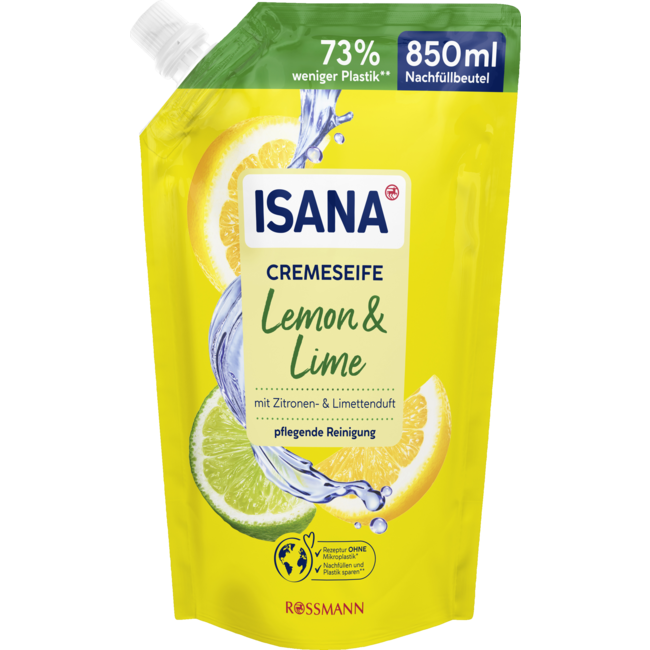 ISANA Crèmezeep Lemon & Lime NV 850ml