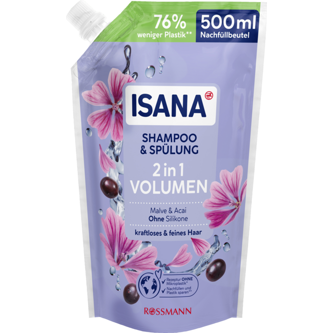 ISANA Shampoo Conditioner 2in1 Volume NV 500ml