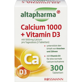 ALTAPHARMA Altapharma Calcium 1000 + Vitamine D3 300st