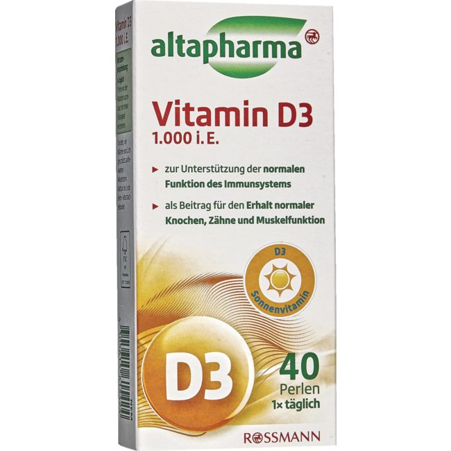 ALTAPHRARMA Vitamine D3 1.000 IE