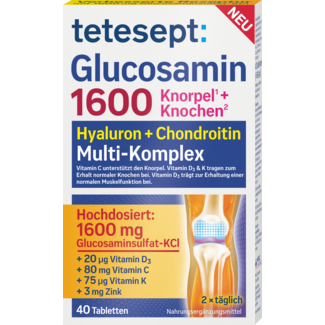 tetesept Tetesept Glucosamine 1600 Kraakbeen + Botten