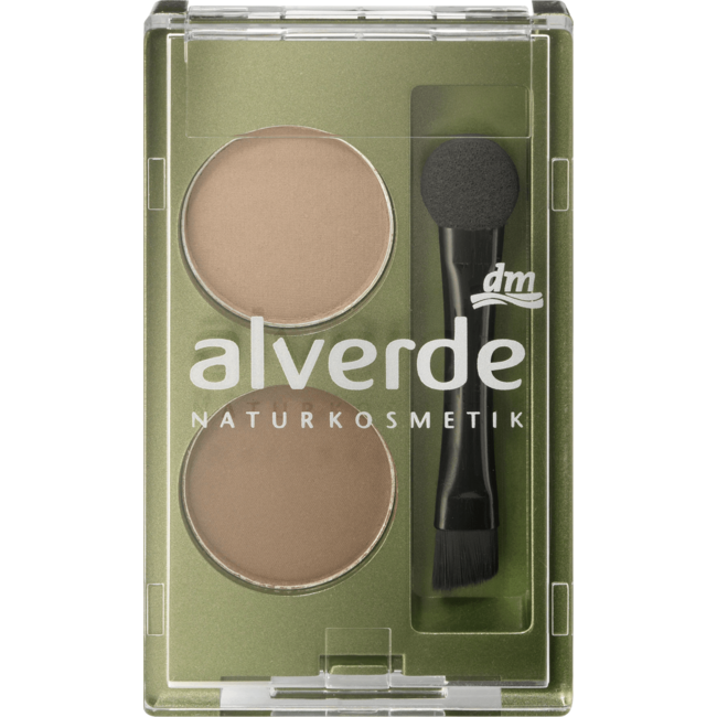 alverde NATURKOSMETIK Wenkbrauwpoeder Duo 02 1.6 g