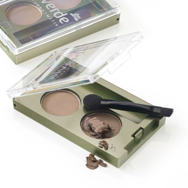 alverde NATURKOSMETIK Wenkbrauwpoeder Duo 02 1.6 g