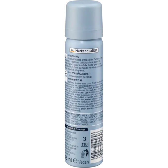 Balea MEN Sensitive Scheerschuim Travelsize 75 ml