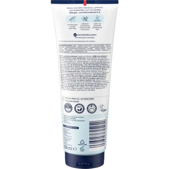 Balea med Douchegel Dode Zee Ultra Sensitive 250 ml