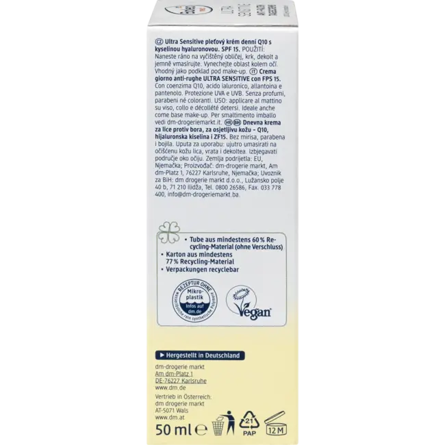 Balea med Antirimpel Gezichtscrème Q10 Ultra Sensitive 50 ml