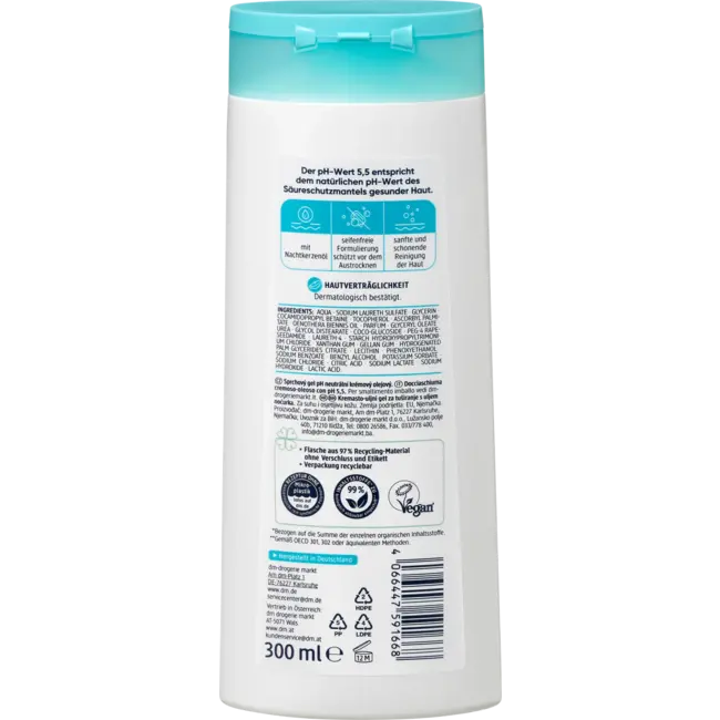 Balea med Douchegel Ph 5,5 Huidneutraal Crème-olie Douche 300 ml