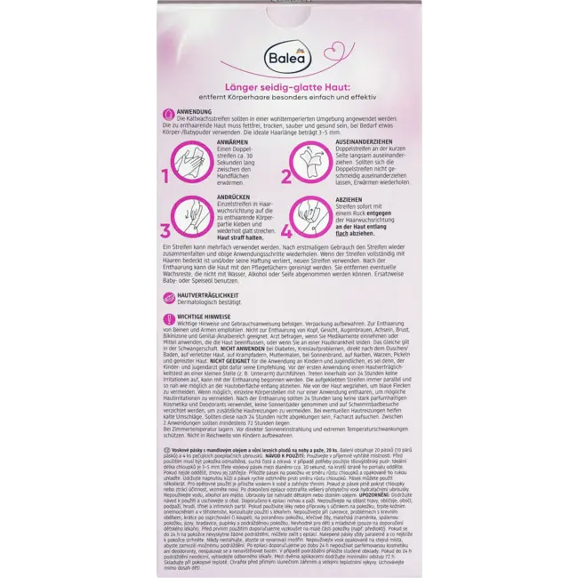 Balea Koude Wasstrips Lichaam 20 St