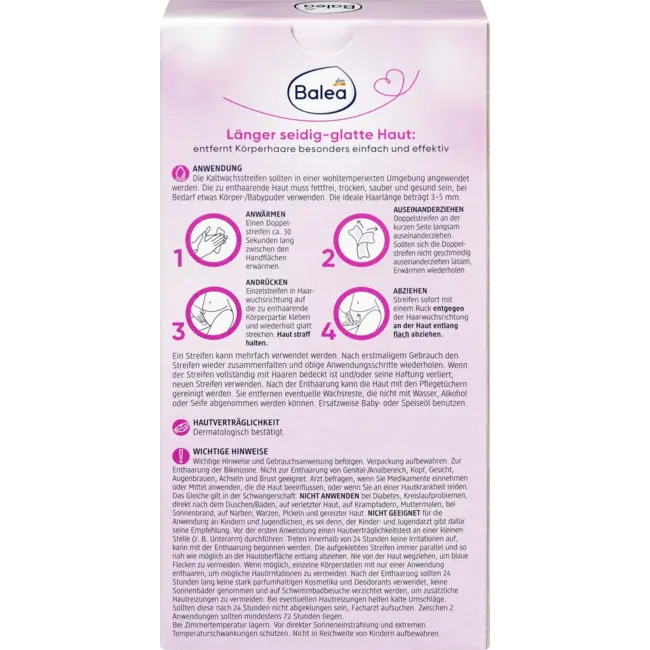 Balea Koude Waxstrips Bikinilijn 16 St