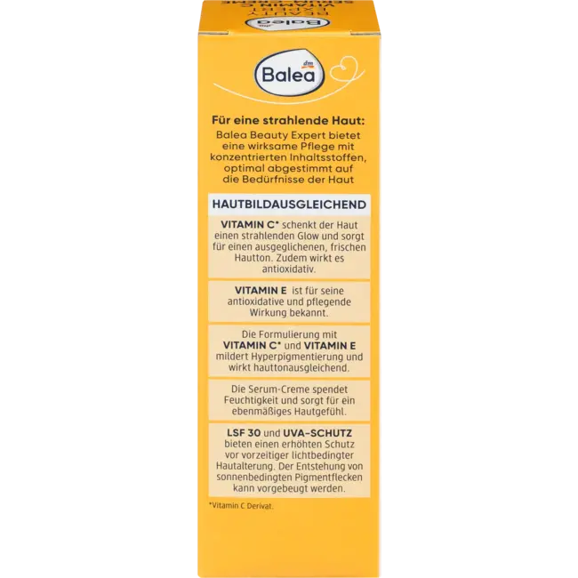 Balea Beauty Expert Gezichtsserum Vitamine C Serum Crème SPF 30 50 ml