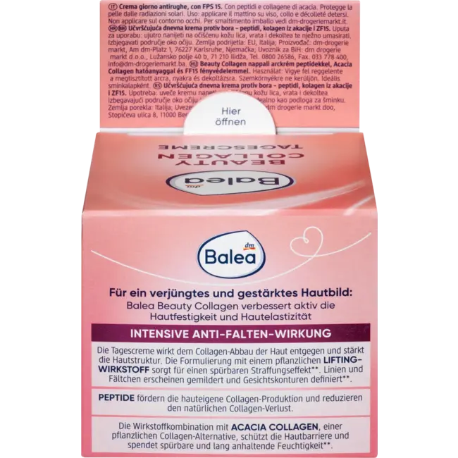 Balea Gezichtscrème Beauty Collagen LSF15 50 ml