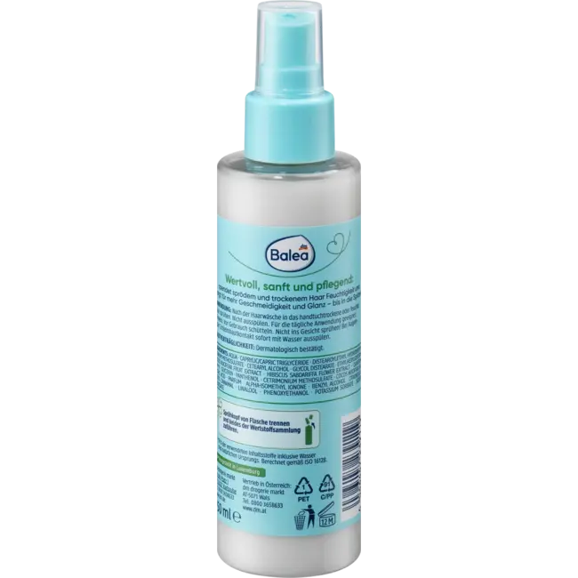 Balea Natural Beauty Spray Verzorging Vocht 150 ml