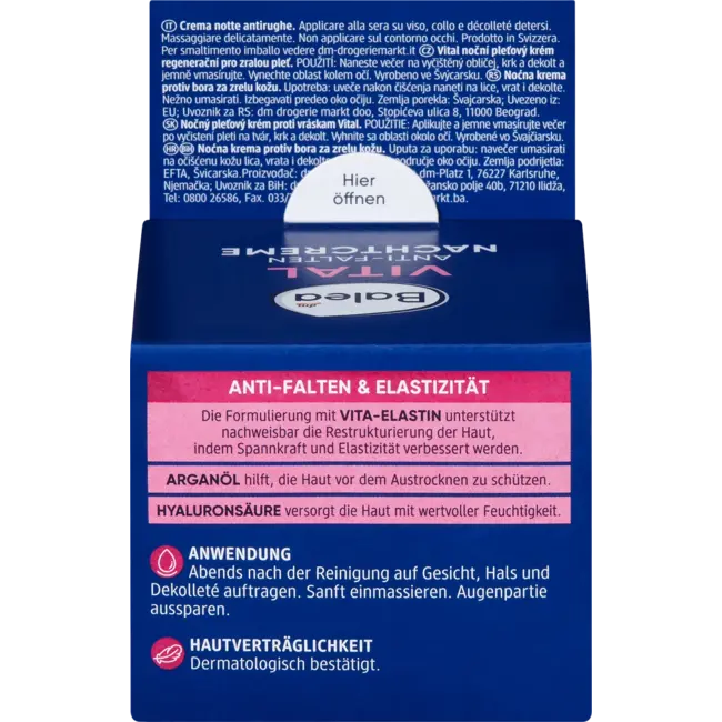 Balea Anti-rimpel Nachtcrème Vital 50 ml