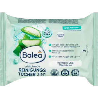 Balea Balea Make-updoekjes 3in1 Verfrissend