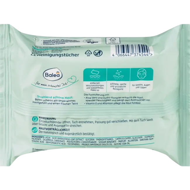 Balea Make-updoekjes 3in1 Verfrissend 25 St