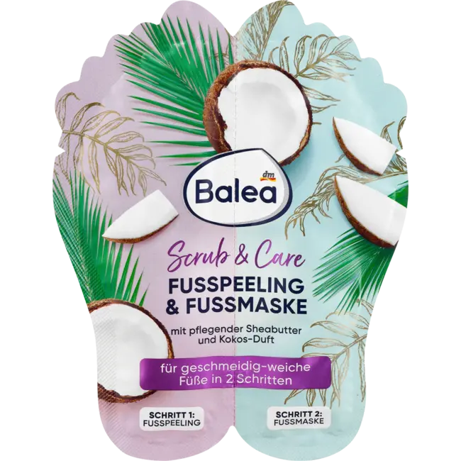 Balea Voetpeeling & Voetmaskerset (2x10ml) 20 ml