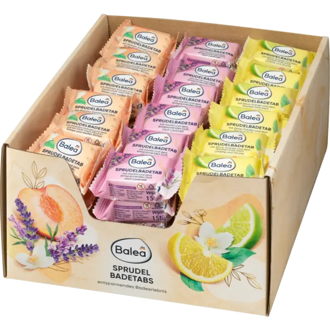 Balea Sprankelende Badtabs Wellness 3-voudig 1 St