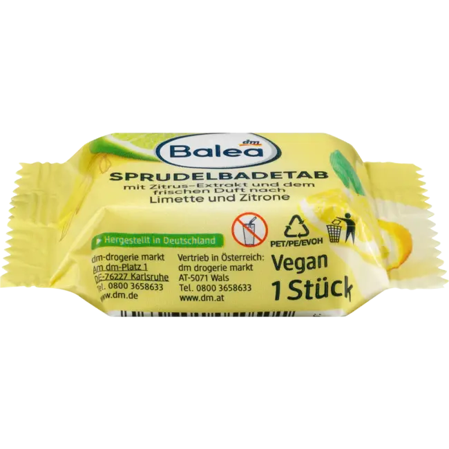 Balea Sprankelende Badtabs Wellness 3-voudig 1 St