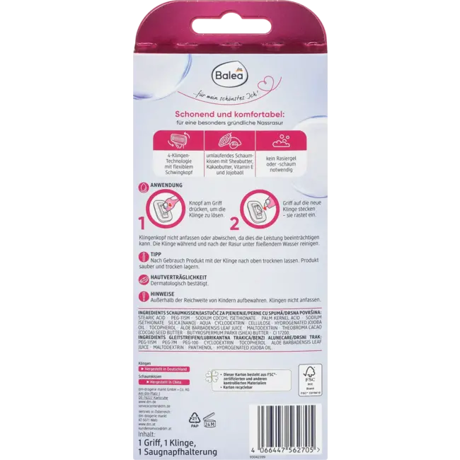 Balea Scheermes All-in-one Sensation 1 St