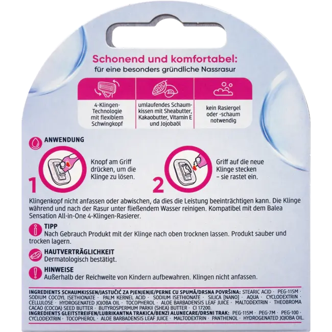 Balea Rasierklingen Sensation 3 St