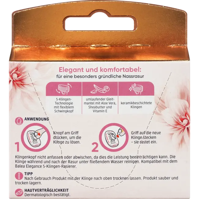 Balea Navulmesjes Elegance 8 St