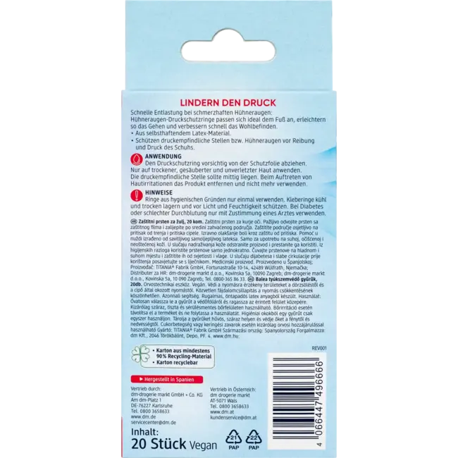 Balea Likdoorns Drukbeschermingsringen 20 St