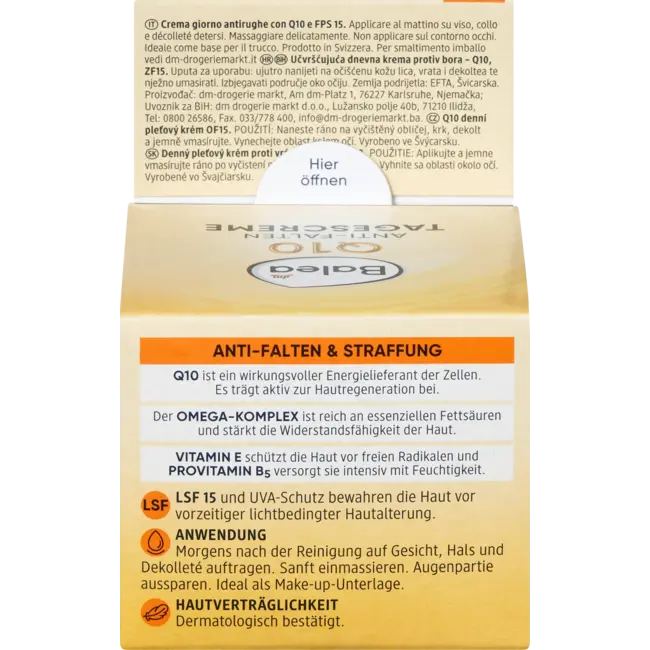 Balea Anti-rimpel Gezichtscrème Q10 SPF 15 50 ml