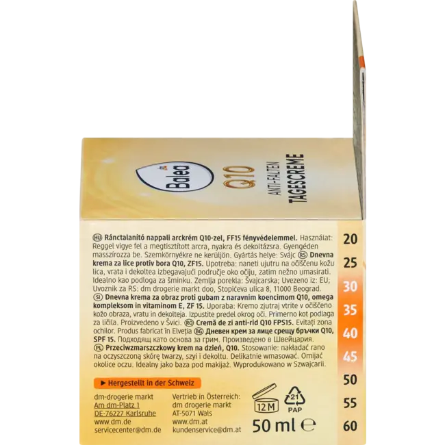 Balea Anti-rimpel Gezichtscrème Q10 SPF 15 50 ml