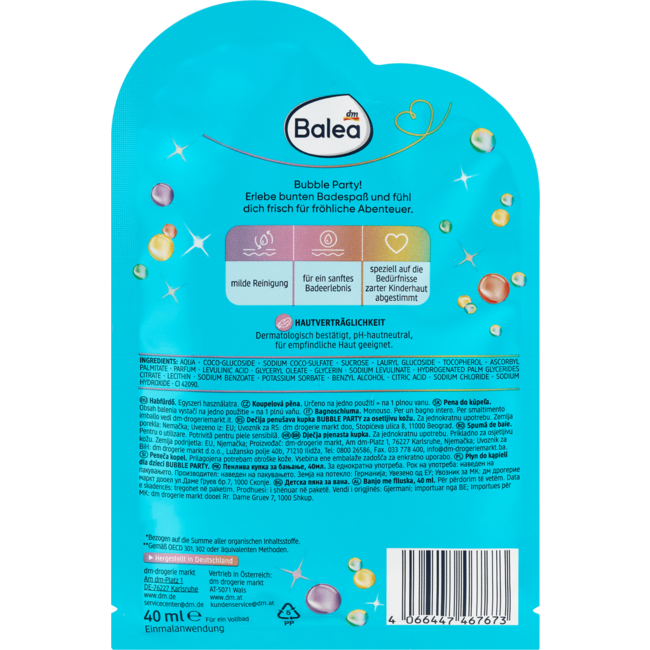 Balea Schuimbad Bubble Party 40 ml