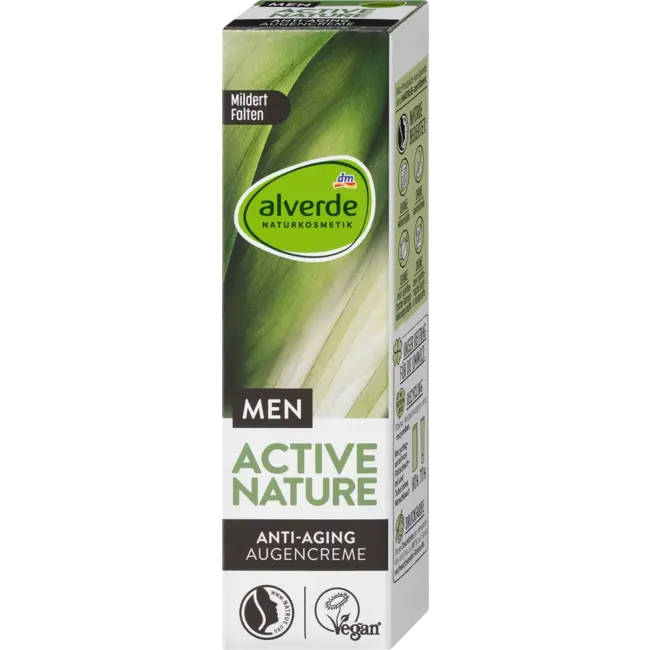 alverde MEN Active Nature Oogcrème Anti-aging 15 ml