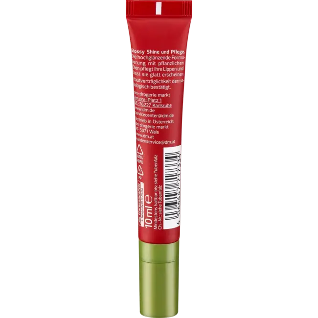 alverde NATURKOSMETIK Lipgloss Jelly Pudding 40 Addicted To Red 10 ml