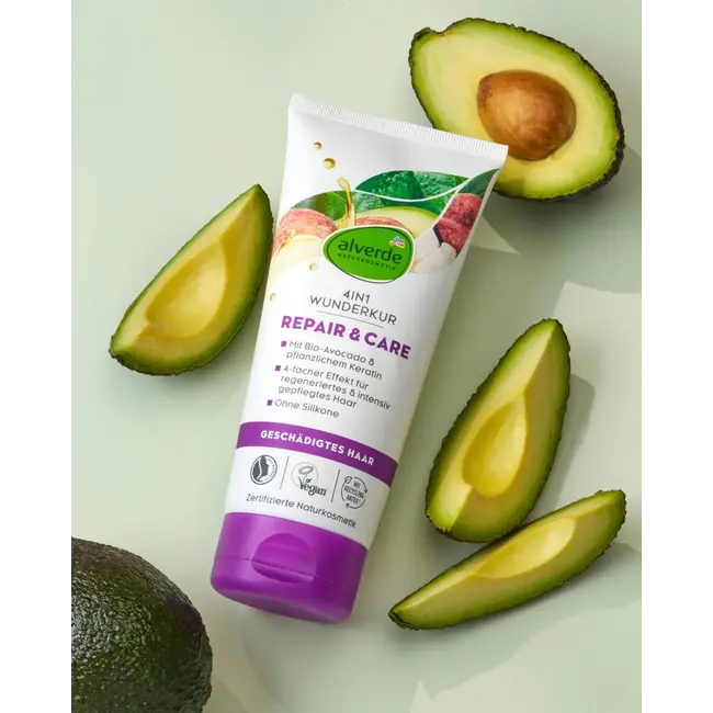 alverde NATURKOSMETIK Haarkuur 4in1 Repair Wunderkur 200 ml
