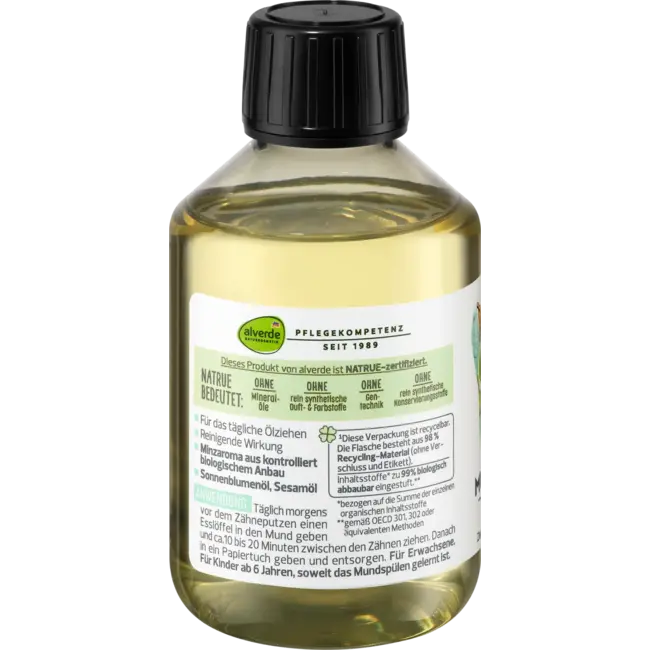 alverde NATURKOSMETIK Mondolie Bio-munt 200 ml