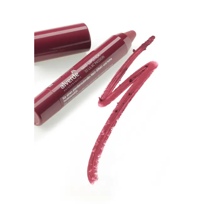 alverde NATURKOSMETIK Lippenstift Mat 30 Lilac Passion  4 g