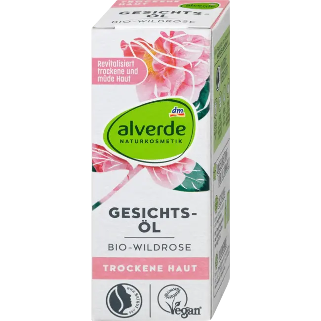 alverde NATURKOSMETIK Wilde Roos Gezichtsolie 15 ml