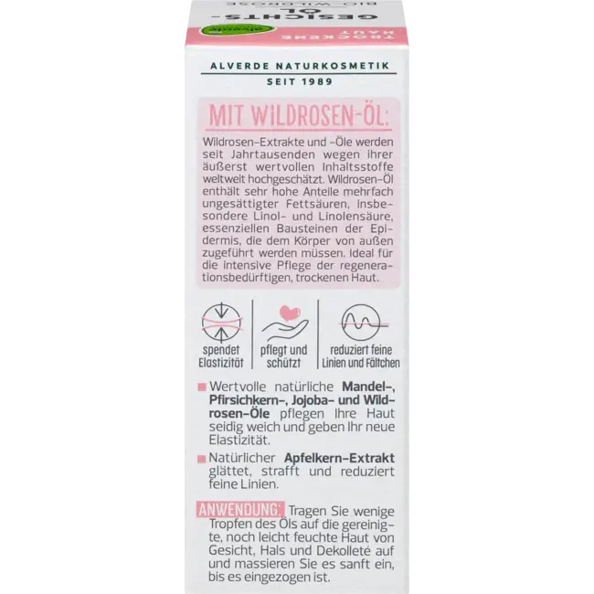 alverde NATURKOSMETIK Wilde Roos Gezichtsolie 15 ml