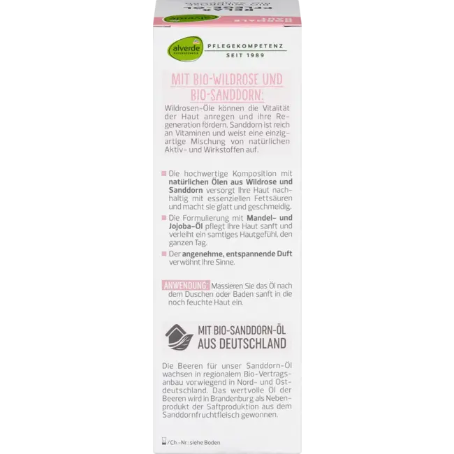 alverde NATURKOSMETIK Relax Verzorgingsolie Wilde Roos 100 ml